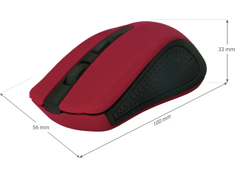 Миша Defender Accura MM-935 Wireless Red (52937) - фото 4