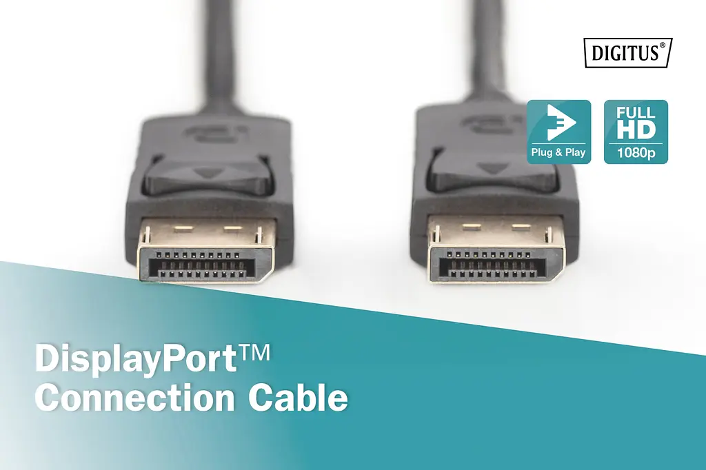 Кабель DisplayPort Digitus 2m black - фото 4