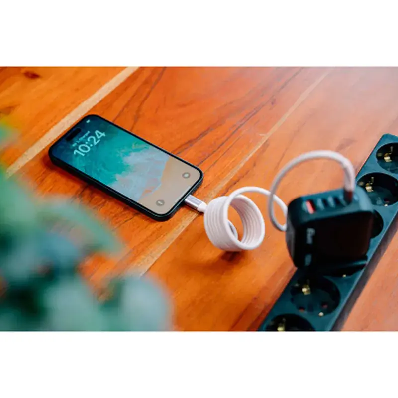 Дата кабель USB-C to USB-C 1.2m Magnetic 60W gray Verbatim (31850) - фото 6