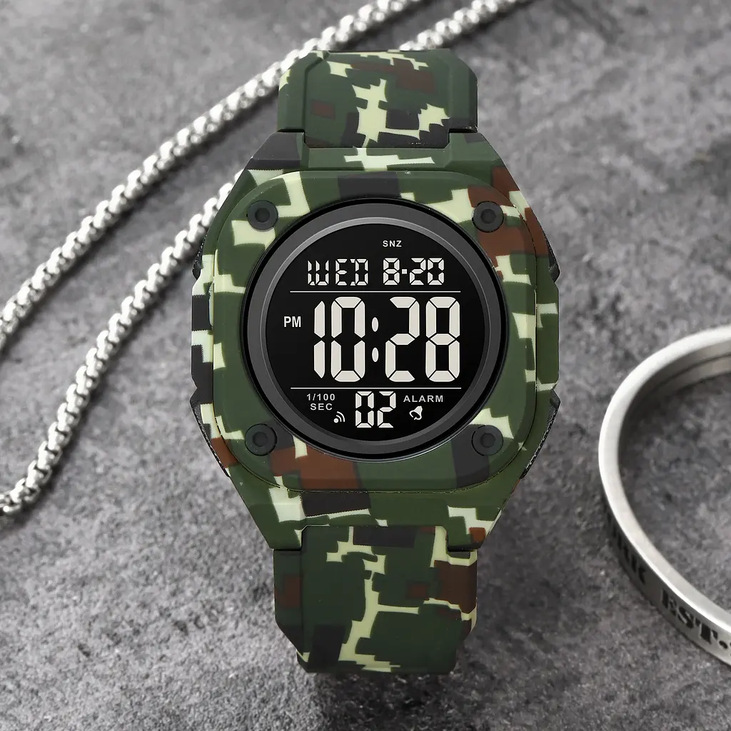 Чоловічий наручний годинник 2160CMGN Camo Green Skmei acs0030216 - фото 3