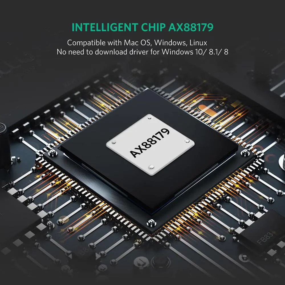 Сетевой адаптер Ugreen US236 USB-C Gigabit Ethernet Adapter (50307) [83255] - фото 5