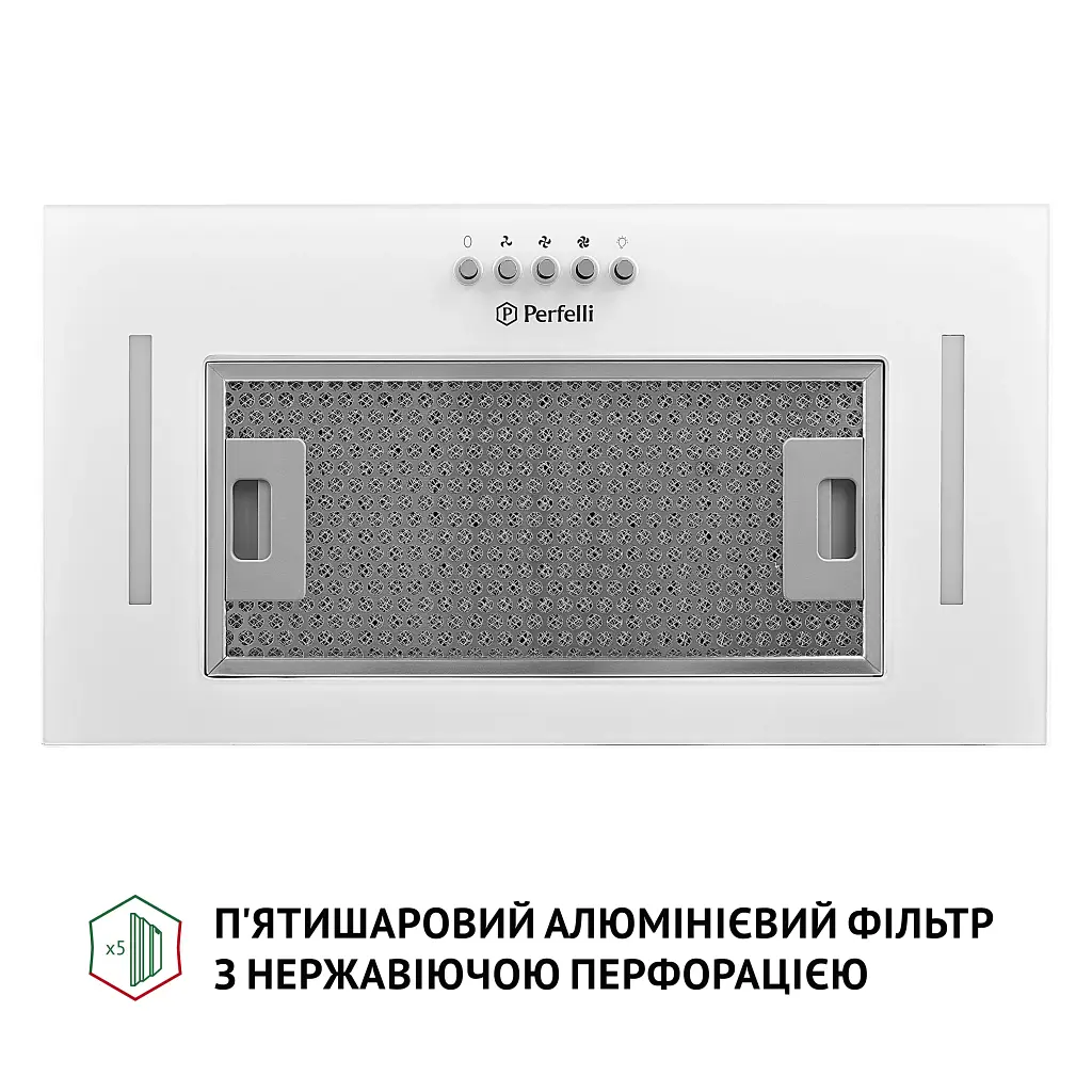 Витяжка повновбудована Perfelli BI 5684 WH 1000 LED - фото 4