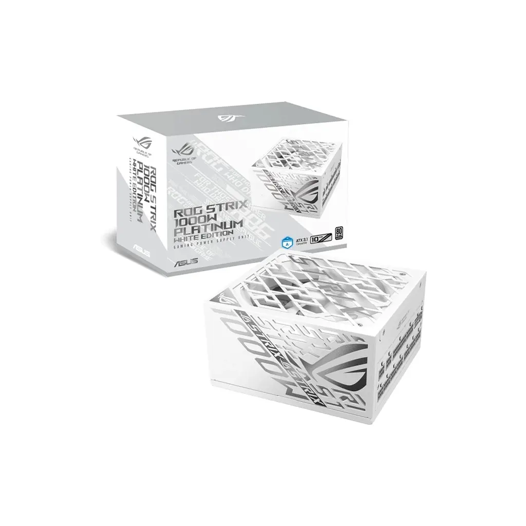 Блок питания ASUS 1000W ROG Strix Platinum White Edition (90YE00W4-B0NA00) - фото 12