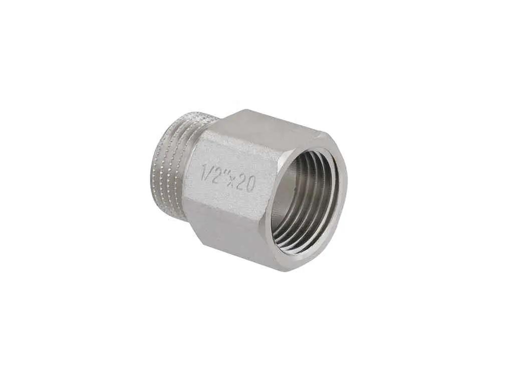 Подовжувач RAFTEC 1/2" 20 мм, ЗВ, DN 15, зовні під ключ, нікель, UDL0120 - фото 4