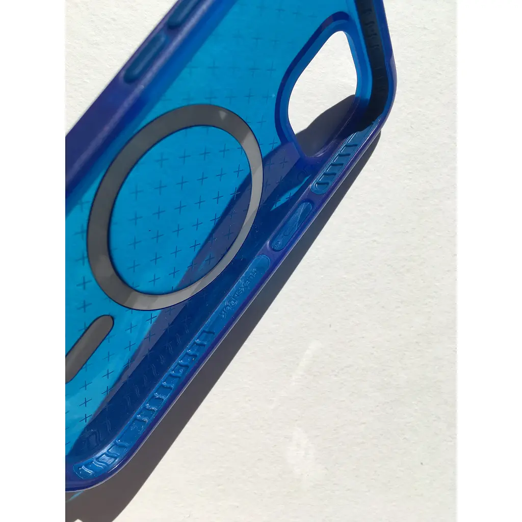 Оригінальний протиударний чохол Tech21 Evo Check MagSafe Blue для iPhone 13/14 (T21-9818) - фото 8