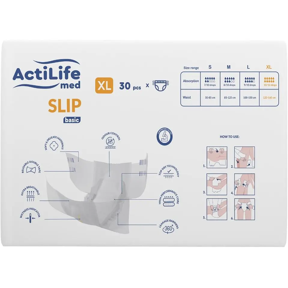 Подгузники для взрослых ActiLife Med Basic XL 30 шт. - фото 2