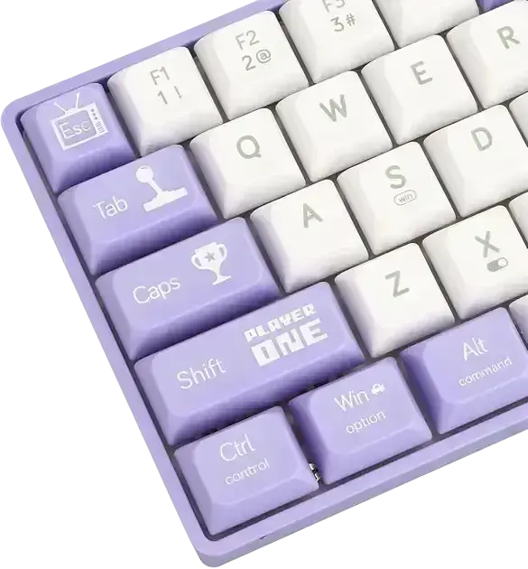 Механическая проводная клавиатура AJAZZ AK680 / Hot-Swap / Red Switch / Purple - фото 4