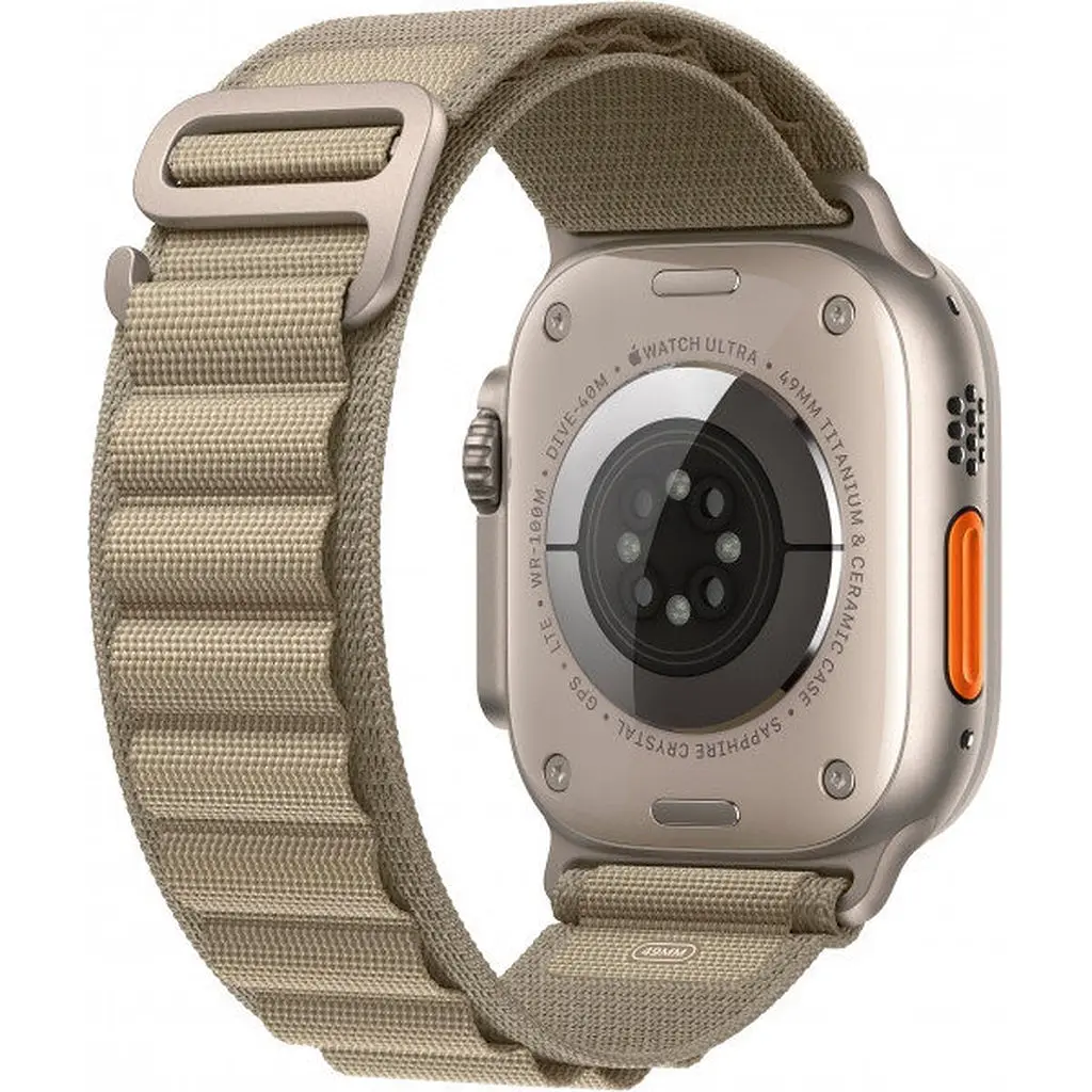 Умные часы Apple Watch Ultra 2 49mm Titanium Case with Olive Alpine Loop Small (MREX3 / MRFH3) - фото 3