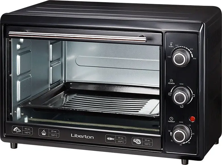 Електродуховка Liberton LEO-380 Black 38 л - фото 2