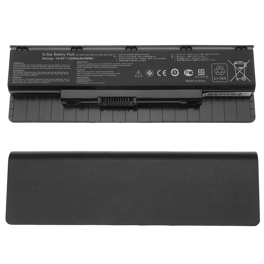 Батарея для ноутбука Asus A32-N56 (N46 N56 N76 series) 10.8V 5200mAh Чорний (LG/ Samsung/ Sanyo) - фото 2