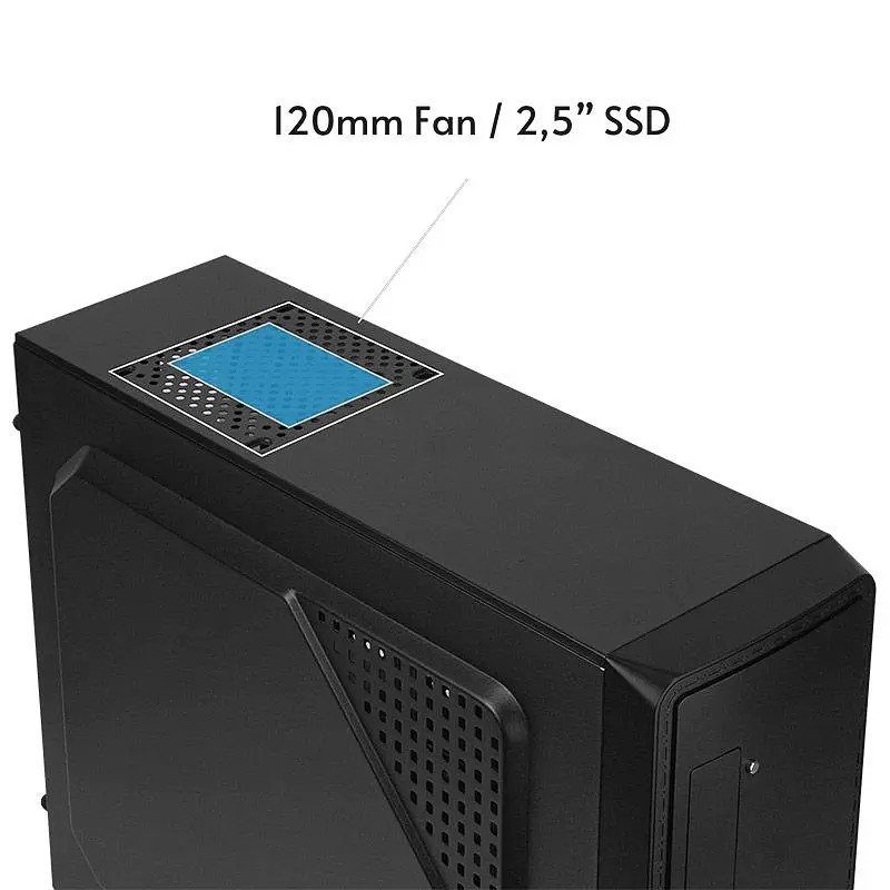 Корпус Chieftec UNI UC-03B-OP, без БЖ, ATX, Black (UC-03B-OP) - фото 2