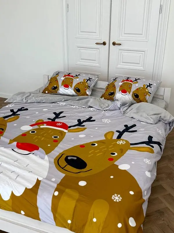 Постільна білизна полуторна Dushka Home Сатин Плюш 21351 160х215 см - фото 2