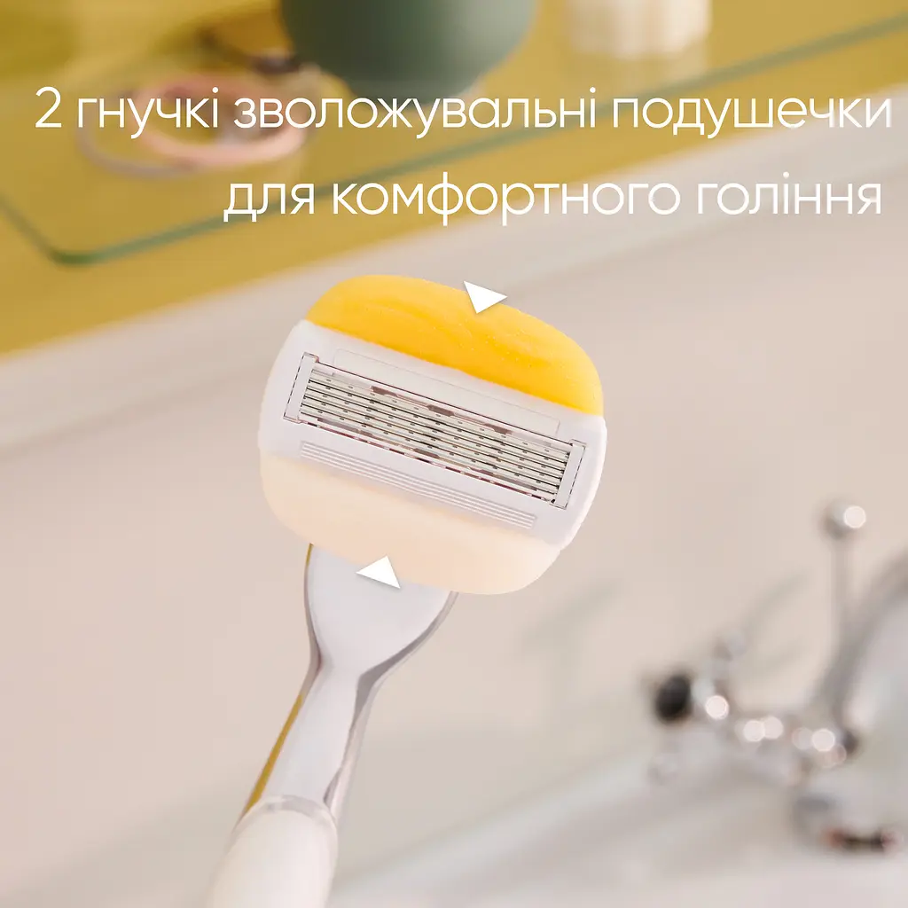 Уцінка. Змінні картриджі для гоління Gillette Venus Comfortglide Skin Cushion Coconut жіночі 3 шт.  - фото 4