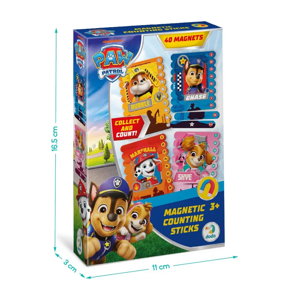 Магнітні палички для рахування "Paw Patrol: Герої-рятувальники" DoDo Toys 200652, 40 магнітних елементів - фото 5
