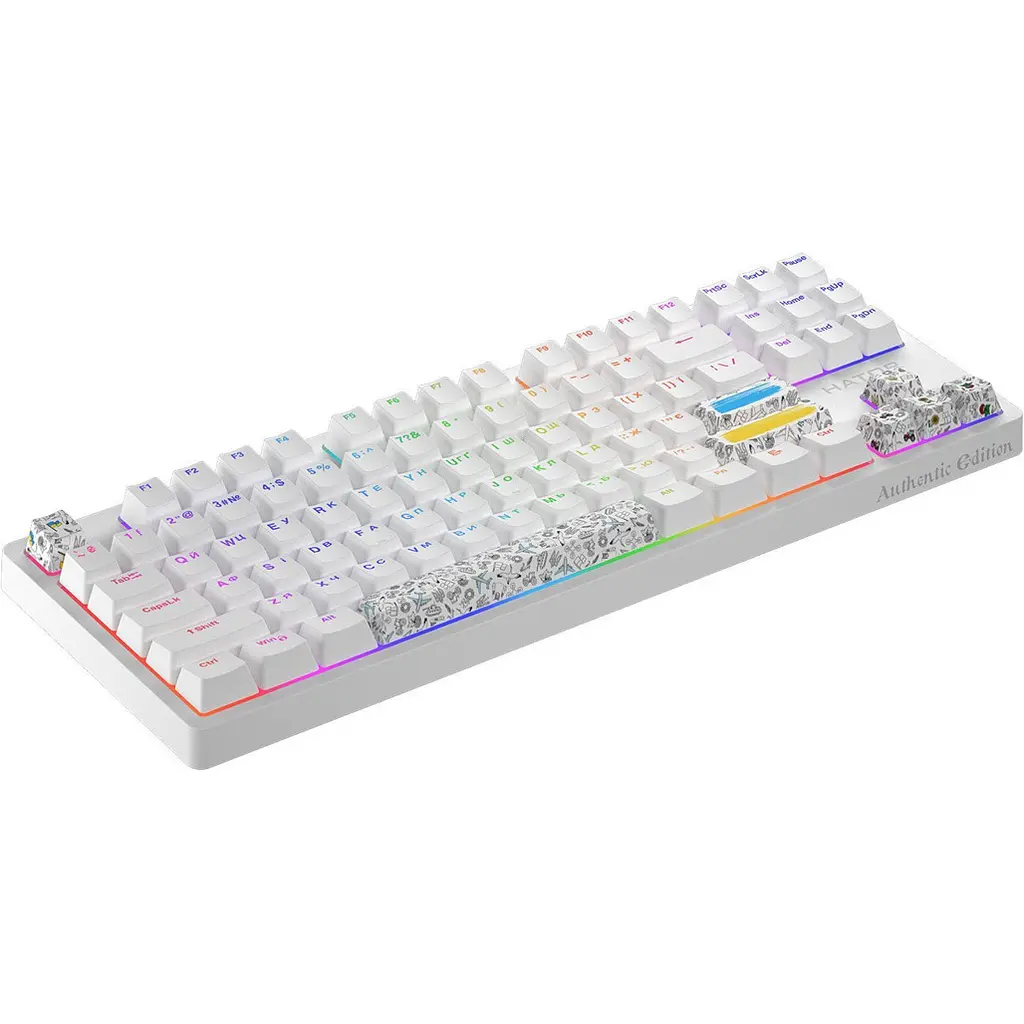 Клавиатура Hator Rockfall 2 Mecha TKL Authentic Edition White [HTK-531] [104831] - фото 3