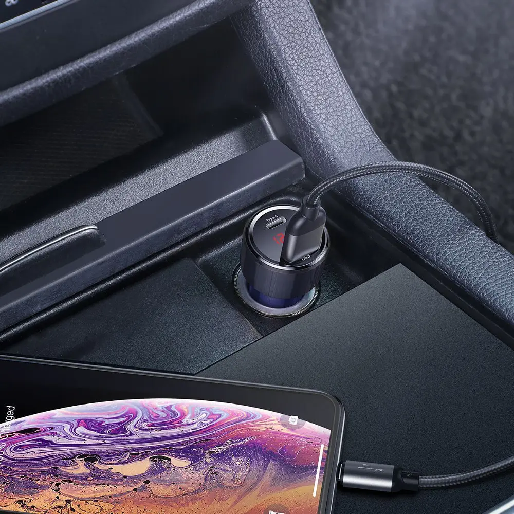 АЗП Baseus Magic Series 45W (Type-C + USB) Power Delivery + Quick Charge - фото 6