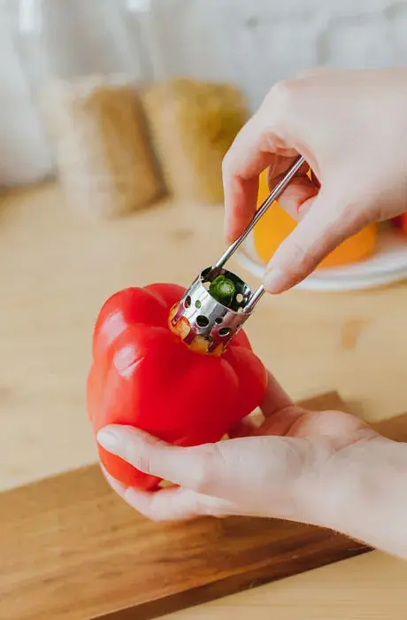 Ніж для чищення видалення серцевини болгарського перцю 16 см, Kitchen Master 85280 - фото 7