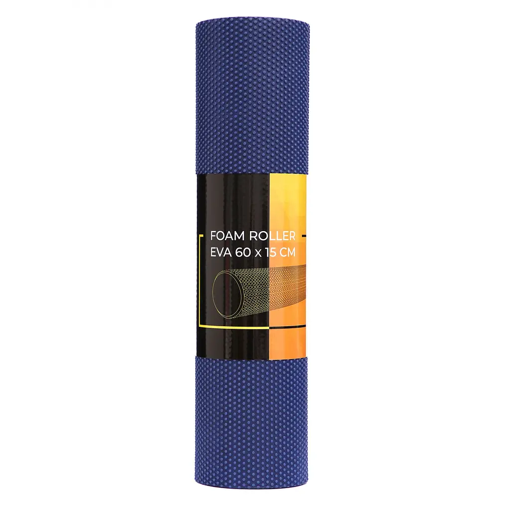 Масажний ролик Cornix EVA+ 60 x 15 см (валик, ролер) XR-0309 Navy Blue - фото 3