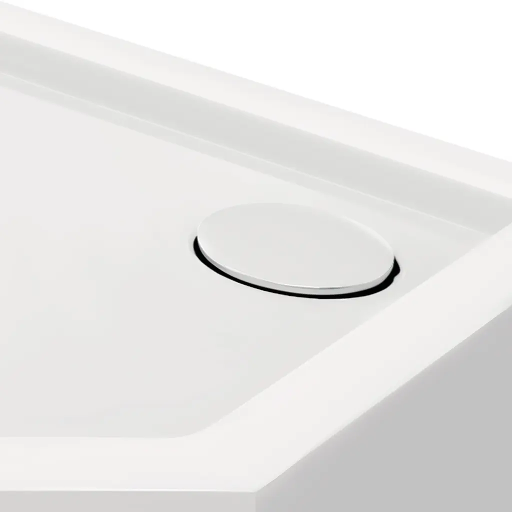 Душевой поддон Qtap Diamond 301112 100x100x12 см + сифон Белый Универсальный мелкий (до 20 см) - фото 4