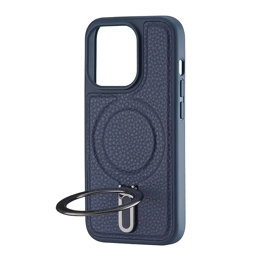 Чохол Jinduka Leather Ringo iPhone 15 Pro Blue - фото 4
