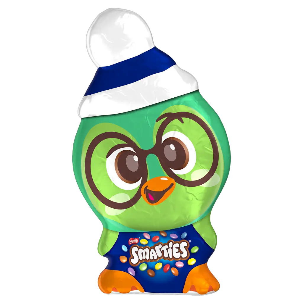 Шоколадна фігурка Smarties Пінгвін, з кольоровим дражем всередині, в асортименті, 85 г - фото 4
