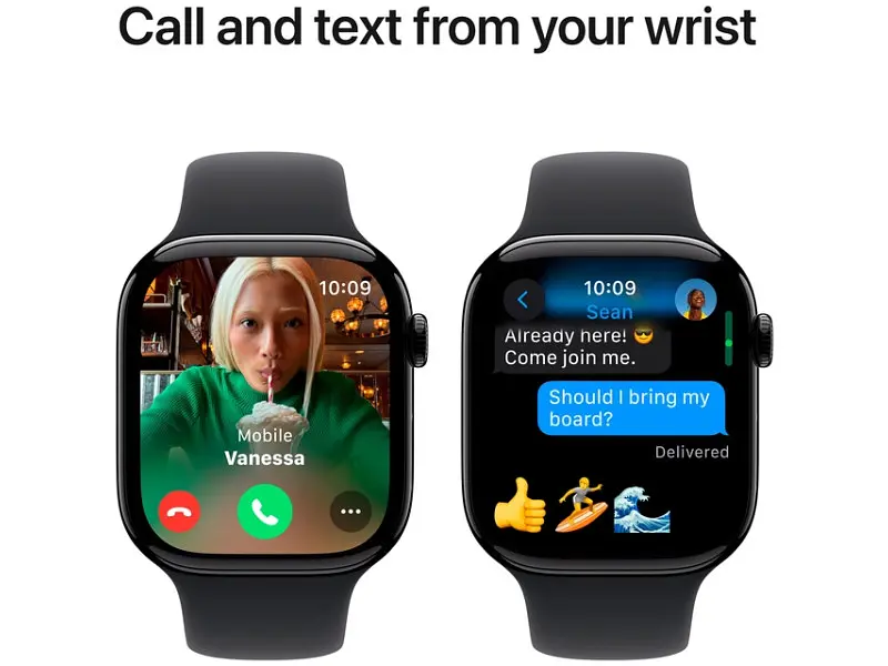 Смарт-годинник Apple Watch Series 10 GPS 46mm Jet Black Alu. Case w. Black Sport Band - S/M (MWWP3) - фото 6