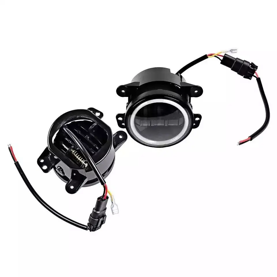 Протитуманні LED Фари круглі / Лінза з ДХО та поворотом / D87мм / 10-30V / 15W / 7000K / 2 шт. - фото 7