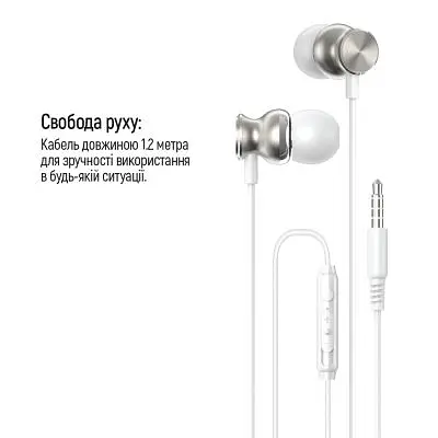 Наушники ColorWay 3.5 mm Wired Earphone UrbanBeat White (CW-WD03WT) - фото 8