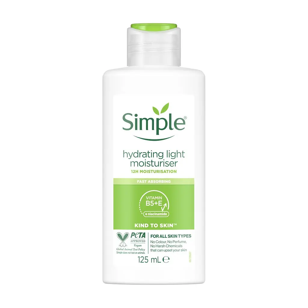 Крем для обличчя Simple Hydrating Light Moisturiser Kind to Skin Легкий зволожуючий 125 мл (5011451103931)