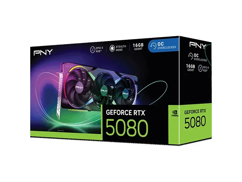 Відеокарта PNY GeForce RTX 5080 ARGB EPIC-X RGB OC Triple Fan (VCG508016TFXXPB1-O) - фото 10