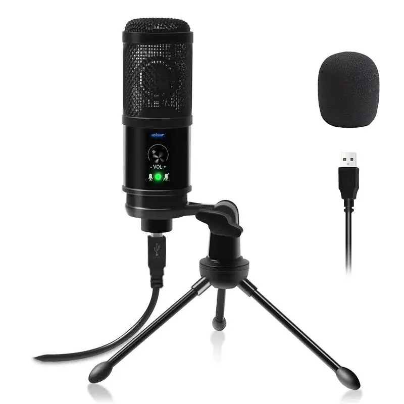 USB микрофон для ПК, ноутбука, студий для записи звука Savetek M3, профессиональный, конденсаторный (100795) - фото 2
