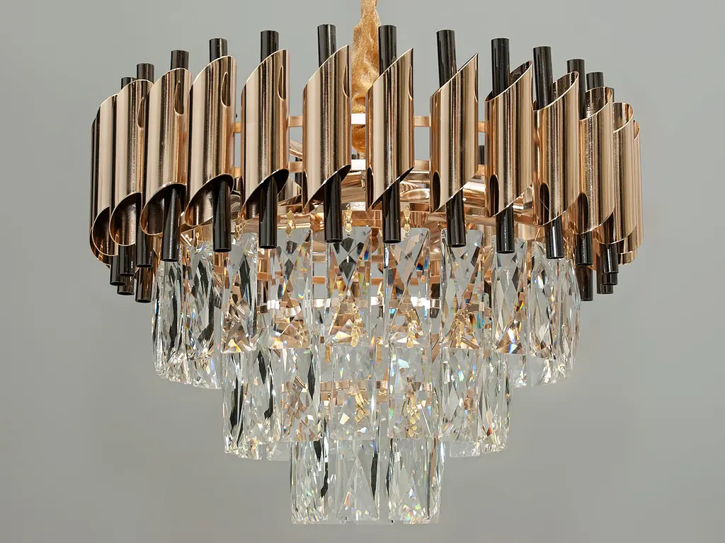Кришталева люстра у стилі модерн Diasha 201202/400SGD+BK - фото 2
