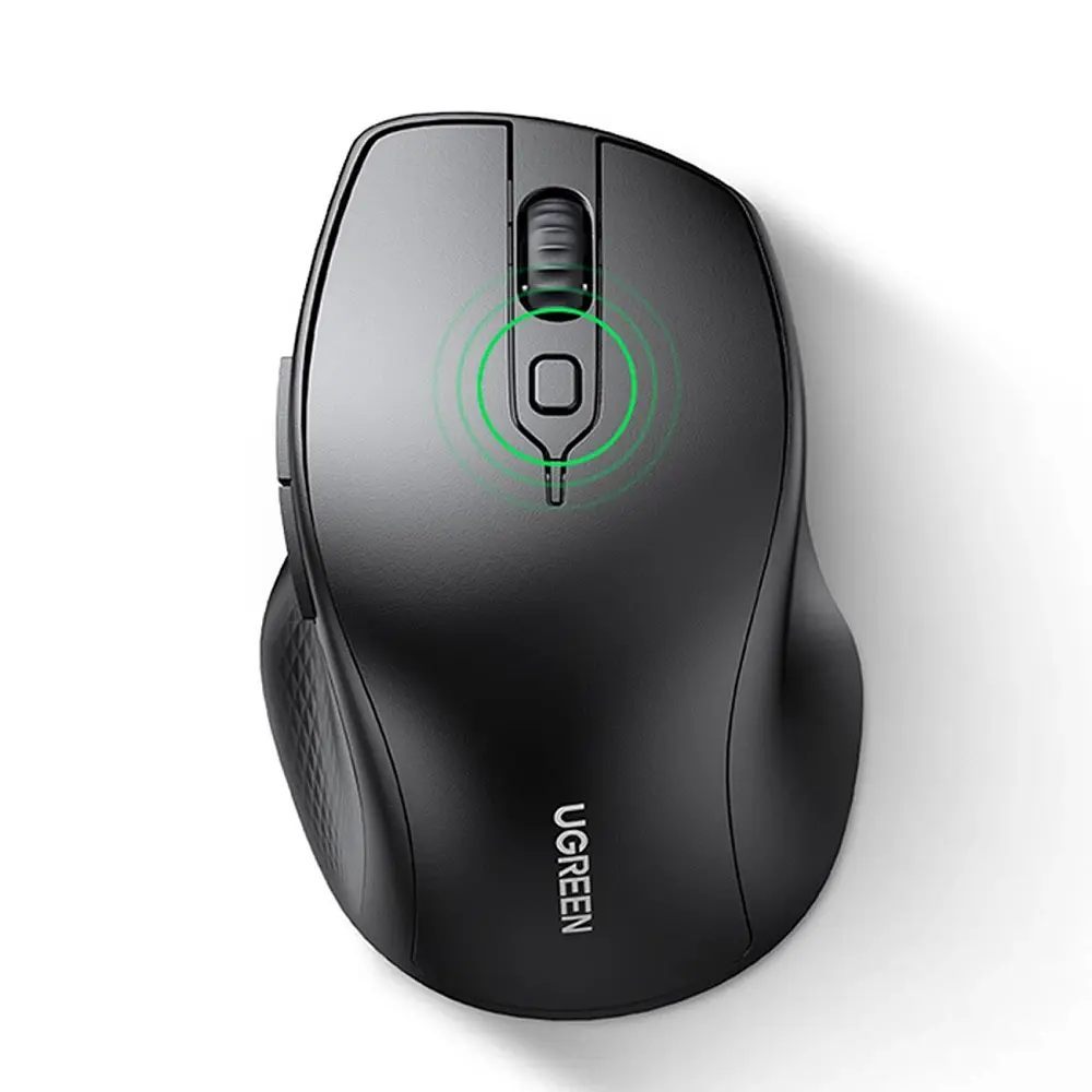 Бездротова мишка Ugreen MU101 Ergonomic Contou червоний Shape Design чорний (90395) - фото 2