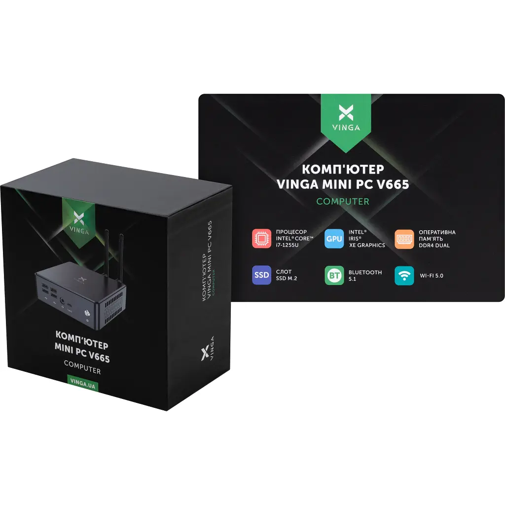Компьютер Vinga Mini PC V665 (V6651255U.161T) - фото 10