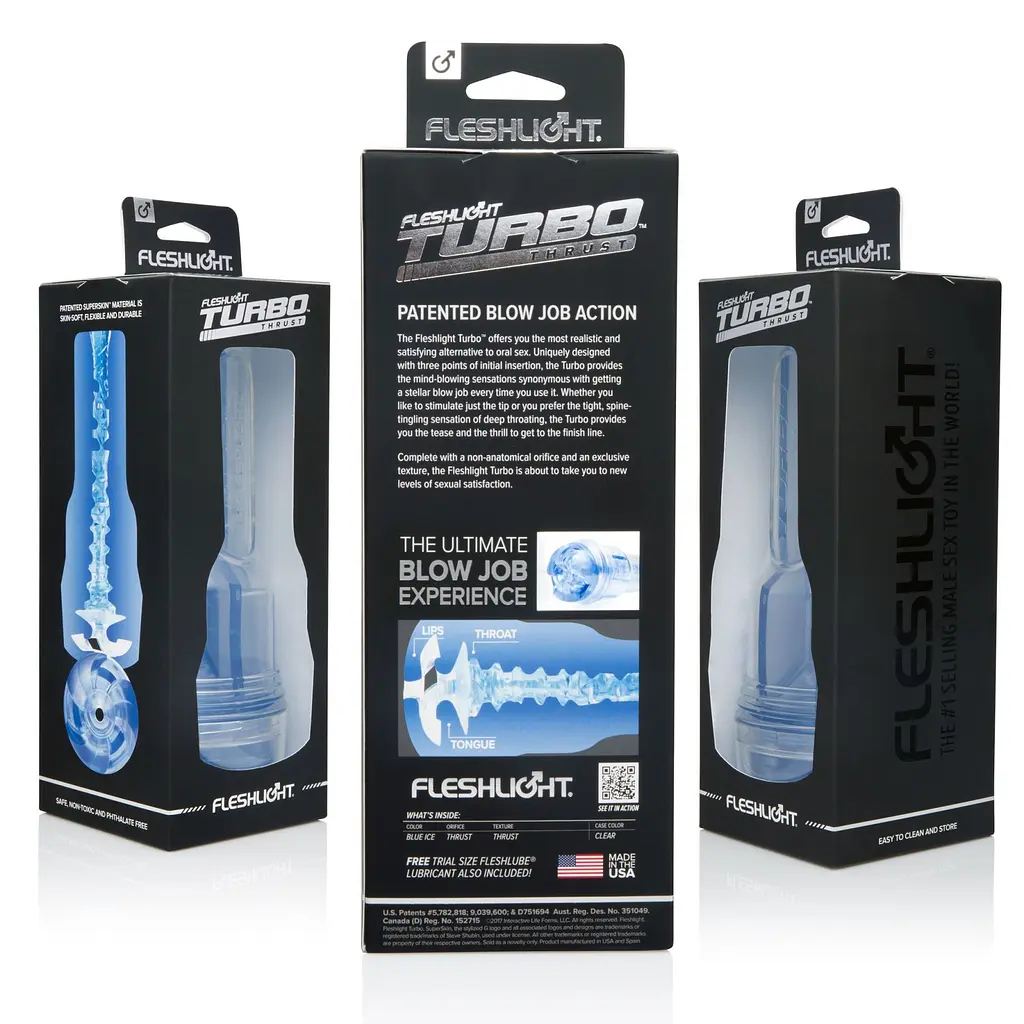 Мастурбатор Fleshlight Turbo Thrust Blue Ice - фото 3