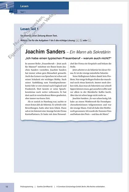 Prufungstraining DaF: Goethe-Zertifikat A2 als E-Book mit Audios online - фото 4