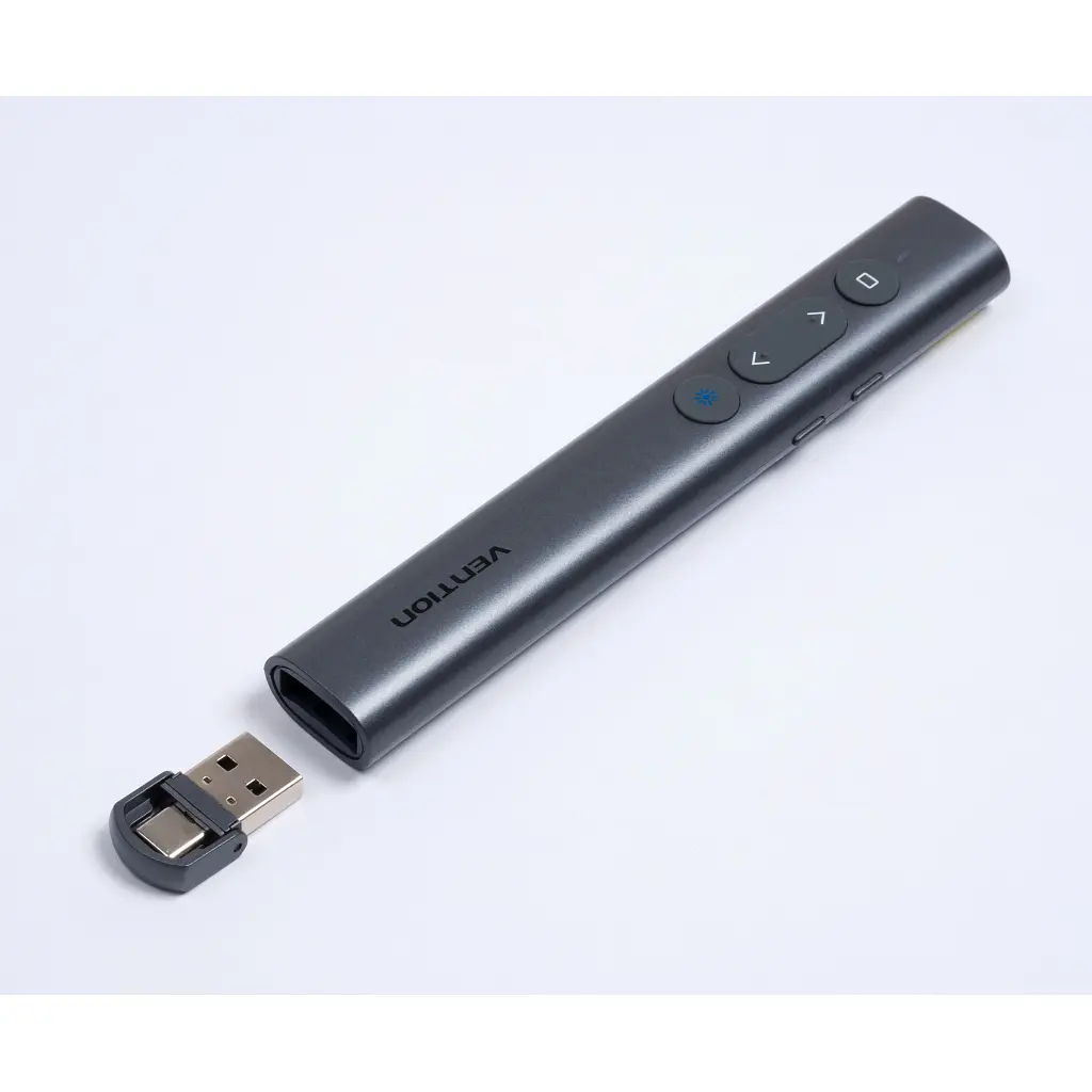 Презентер Vention PowerPoint Clicker with Red Laser Pointer Gray (KQIH0) - фото 6