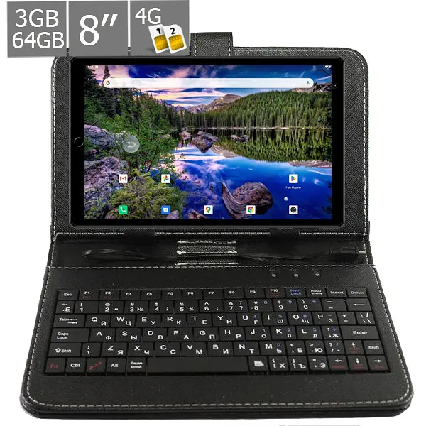Планшет-телефон Hoozo MT PRO Pad 8 LTE 3/64 Black + Чехол-клавиатура - фото 2