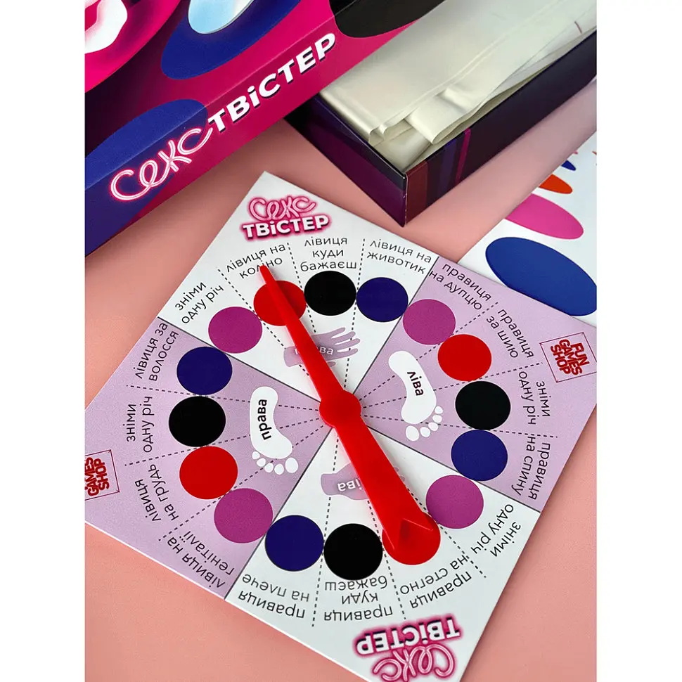 Розважальна гра "Секс-Твістер" Fun Games FGS75 з ігровим килимом - фото 4