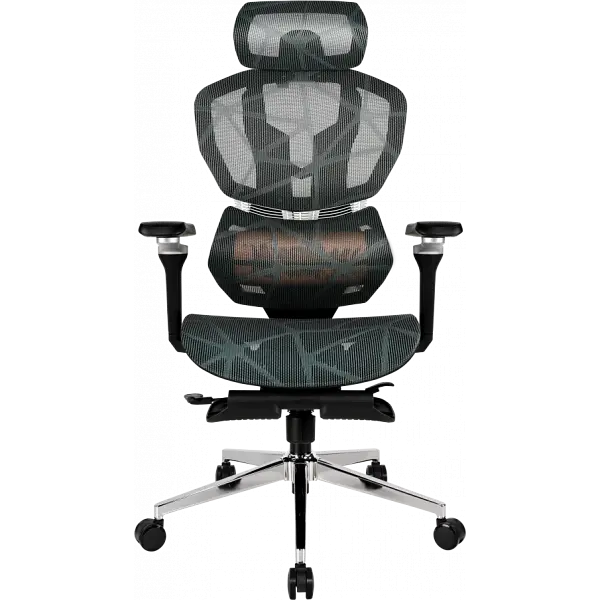 Геймерське крісло GT Racer X-7002 Black/Black/Green (Massage) - фото 5