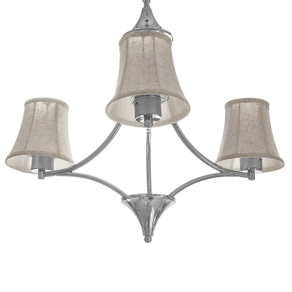 Люстра подвесная Brille прованс с абажуром E27 60W CH (BKL-649S/3) - фото 7