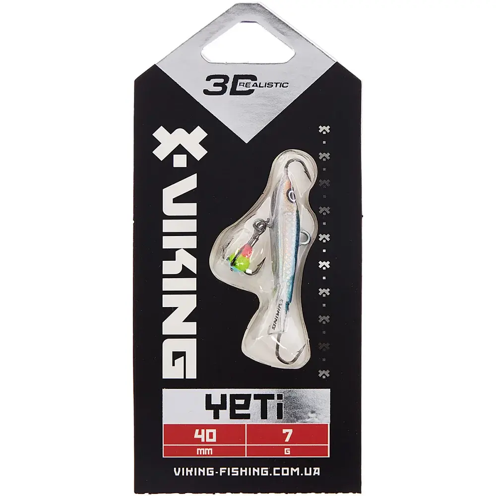 Балансир Viking Fishing Yeti Ice Jig 40mm 7.0g #11 Anchovy - фото 2