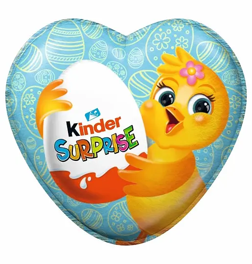 Шоколадне серце Kinder Uberraschung Easter курча 53 г