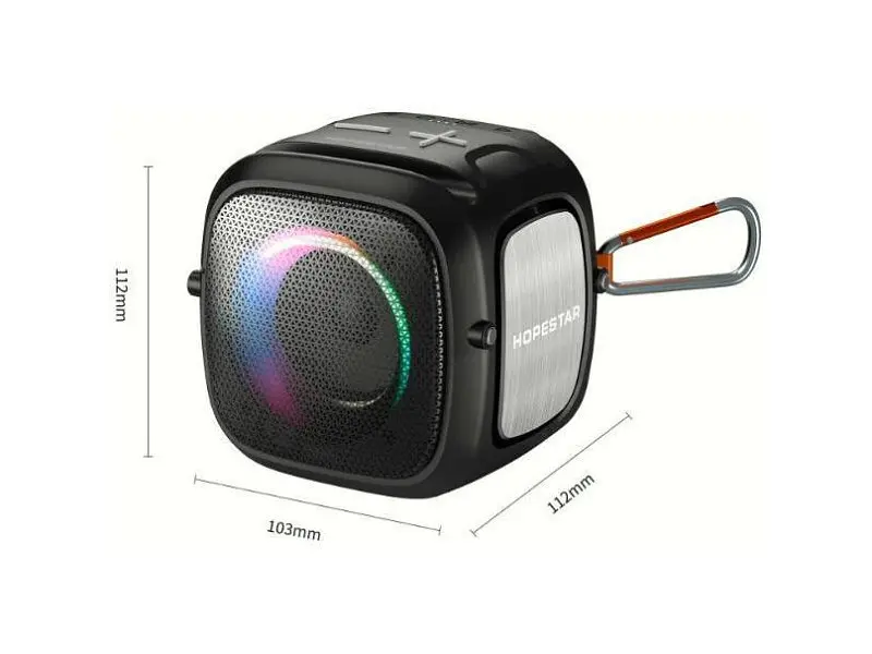 Портативная колонка Hopestar Party One Mini Black - фото 2