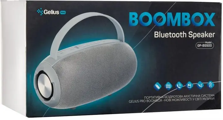 Портативная колонка Bluetooth Gelius Pro BoomBox GP-BS500 Grey - фото 4