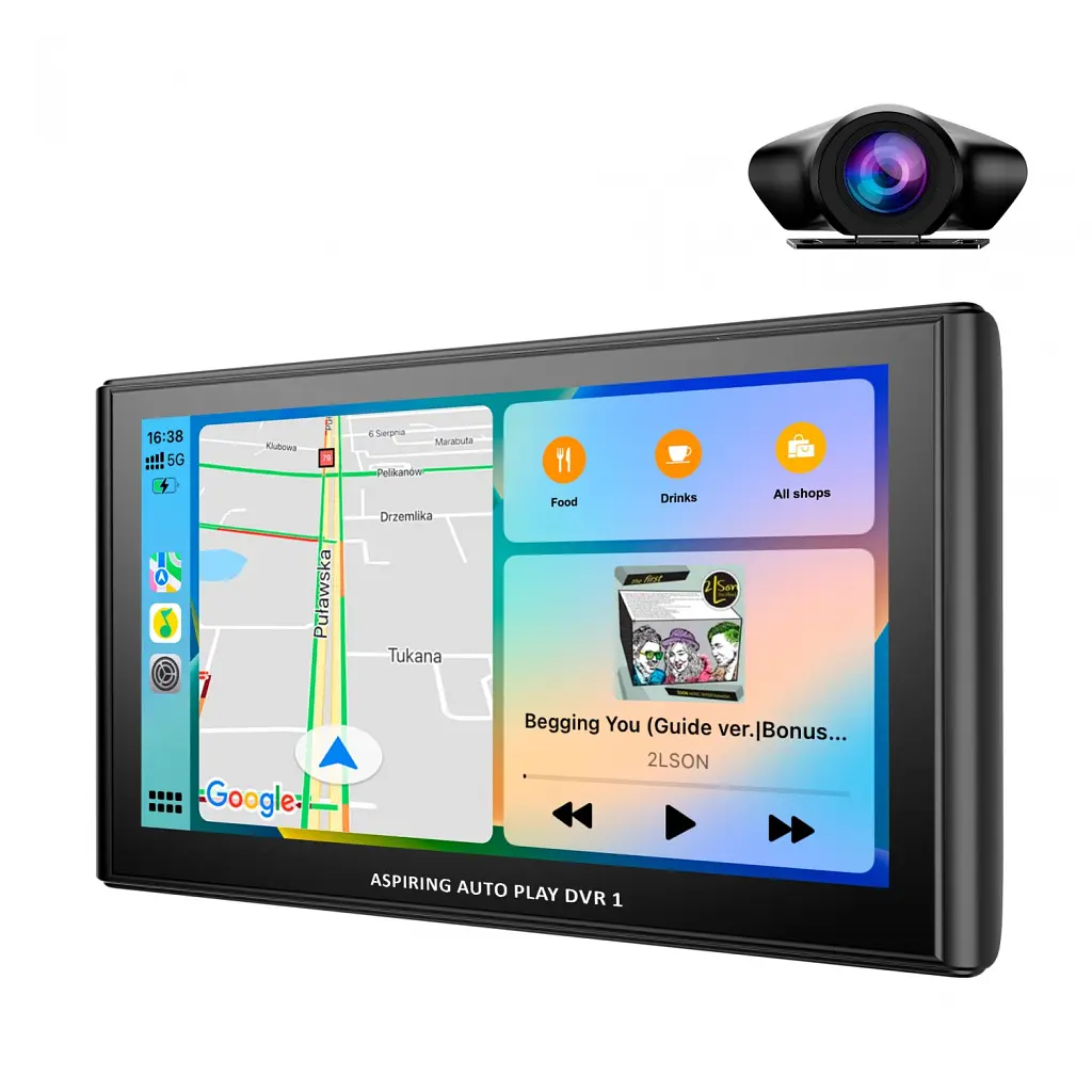Автомобільний монітор Aspiring Auto Play DVR 1, Magnet, CarPlay, Android auto - фото 2