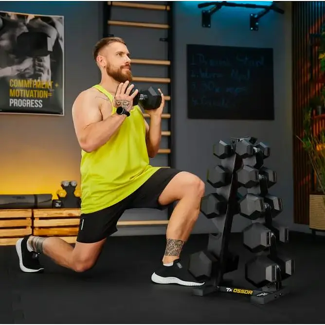 Стойка-пирамида Trex Sport для хранения 5 пар гантелей TX-055DR - фото 5