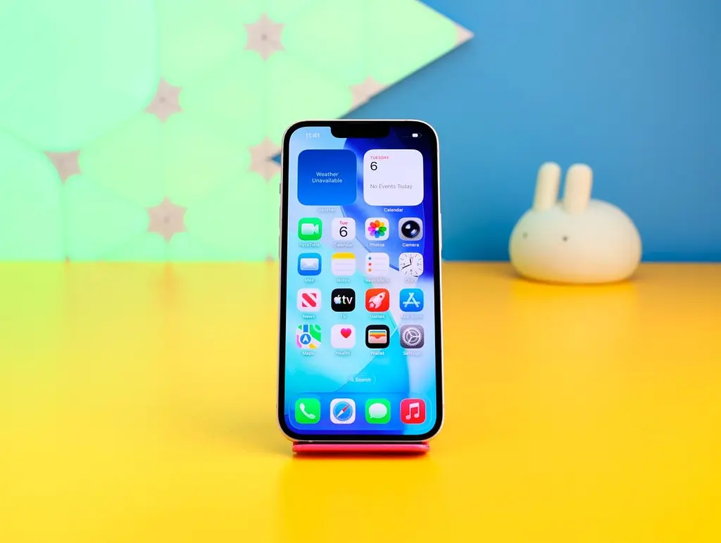 Смартфон Apple iPhone 13 128 ГБ рожевий (MLPH3) б/в [175304] - фото 2