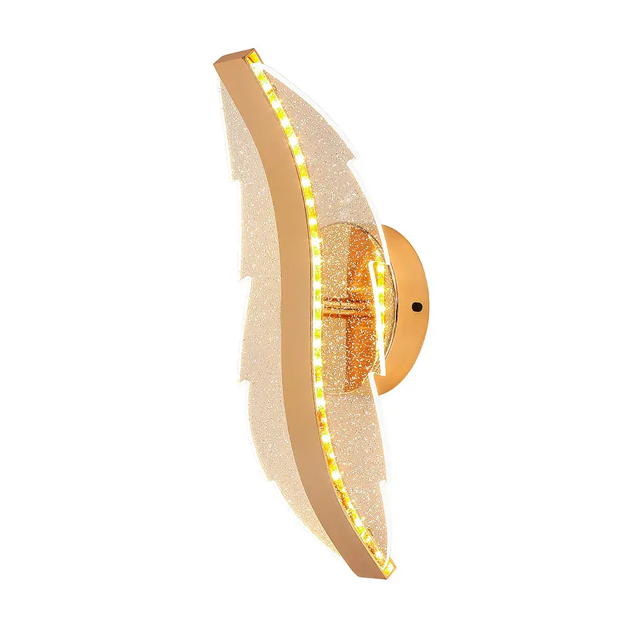 Бра настенное LED Levistella 796W6399 GD 8W золотой акрил три режима света для дома - фото 2