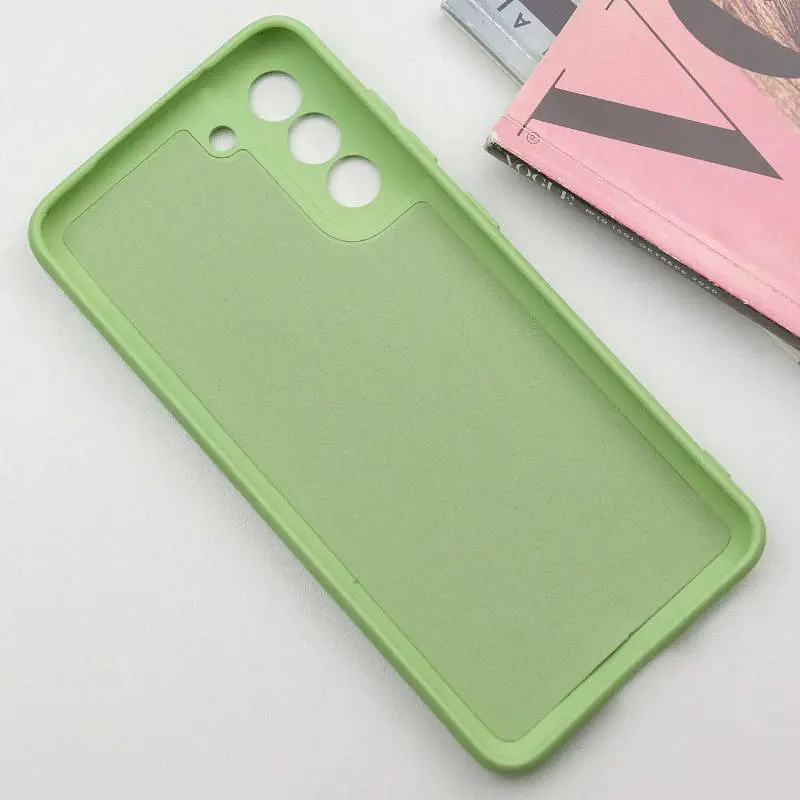 Чохол TPU Getman Liquid Silk Full Camera для Samsung Galaxy S21 Зелений / Pistachio - фото 5